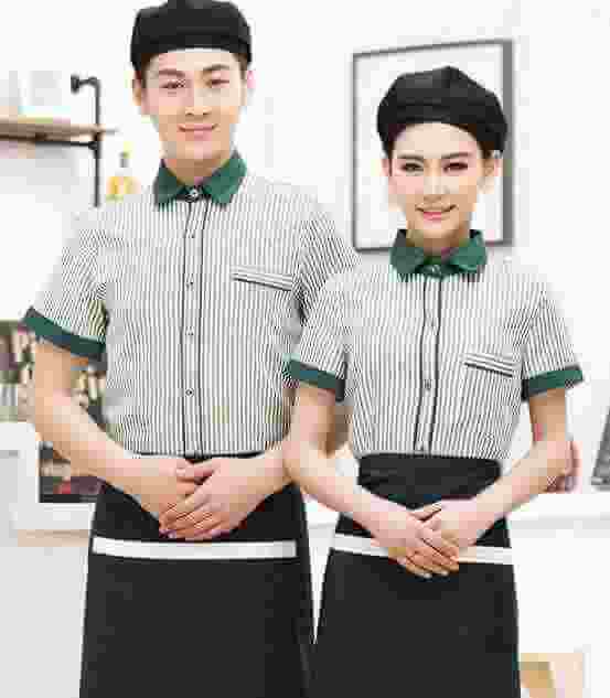 sơ mi đồng phục quán ăn